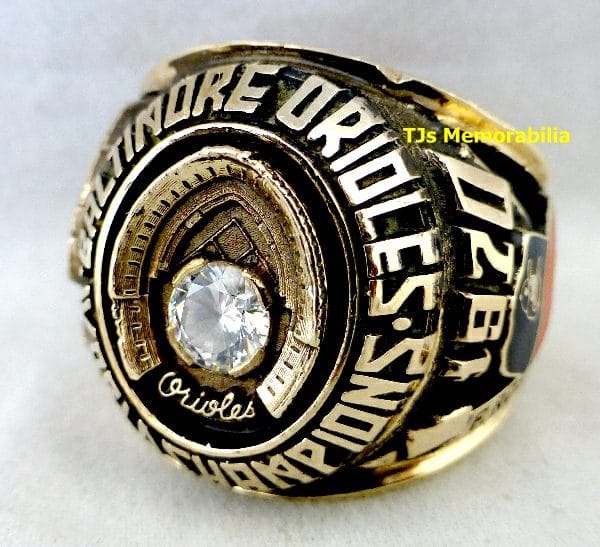 Baltimore Orioles Classic Goldplated MLB Ring — Sports Jewelry Super Store