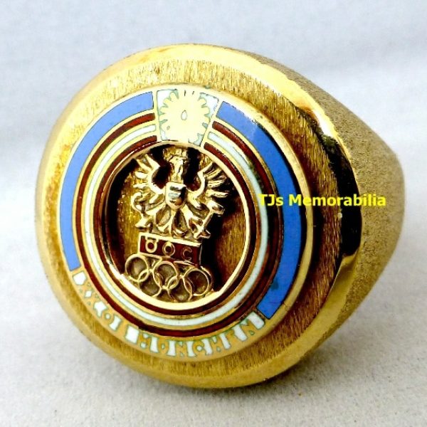 1972 OLYMPICS MUNICH AUSTRIAN GOLD MEDALIST CHAMPIONSHIP RING