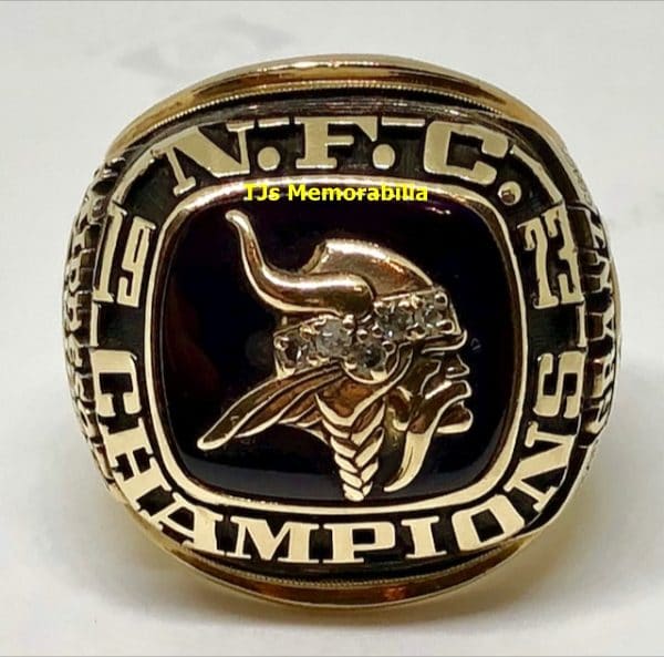 2 PCS Minnesota Vikings NFC Championship Ring SET US SHIP, 1973/74 Back To  Back