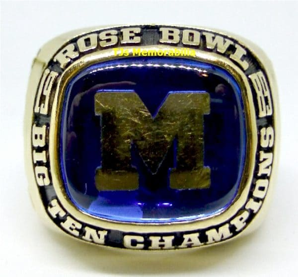 1989 MICHIGAN WOLVERINES BIG TEN & ROSE BOWL CHAMPIONS CHAMPIONSHIP RING