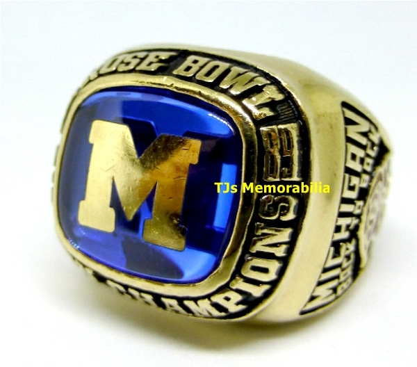 1981 Michigan Wolverines Rose Bowl Big Ten Championship Ring -  www.championshipringclub.com