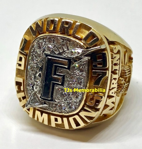 Florida Marlins 1997 World Series Champions Replica Ring Size 11
