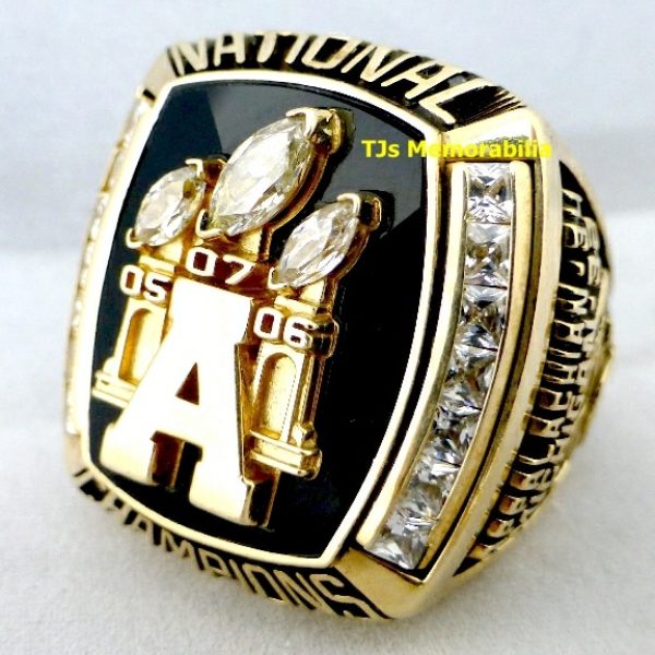 2007 APPALACHIAN STATE MOUNTAINEERS 3X IN A ROW NATIONAL CHAMPIONSHIP RING