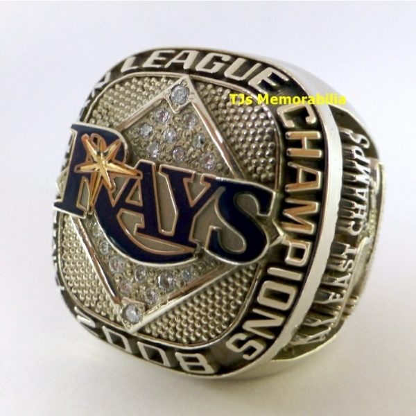 2008 TAMPA BAY RAYS AMERICAN LEAGUE CHAMPIONSHIP RING !
