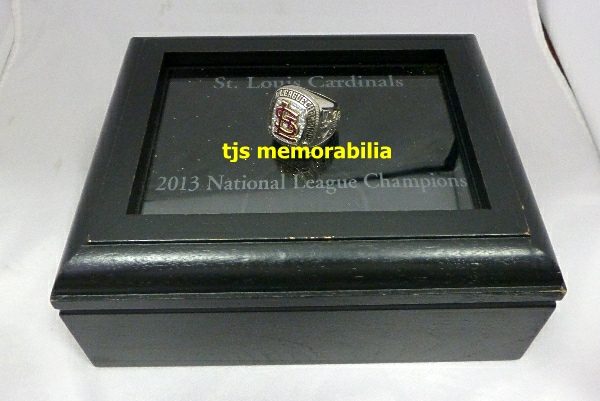 St. Louis Cardinals 2013 National League Championship Ring With Red Garnet