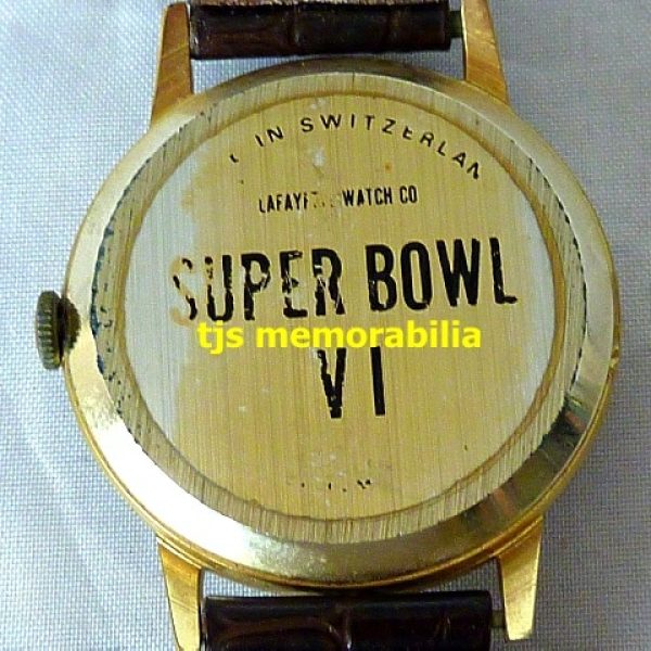 1971 DALLAS COWBOYS & MIAMI DOLPHINS SUPER BOWL VI NFL CHAMPIONSHIP WATCH NOT RING