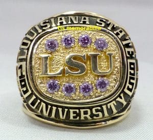 1995 LSU TIGERS INDEPENDECNE BOWL CHAMPIONSHIP RING - Buy and Sell ...