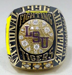 1996 LOUISIANA STATE LSU TIGERS NATIONAL CHAMPIONSHIP RING - Buy and ...