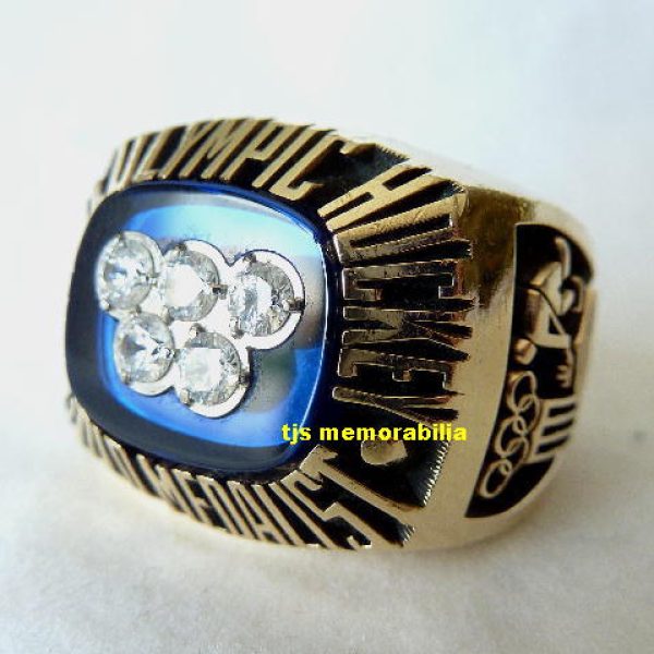 1980 USA HOCKEY TEAM OLYMPICS CHAMPIONSHIP RING – DO YOU BELIEVE IN MIRACLES ?!?!!