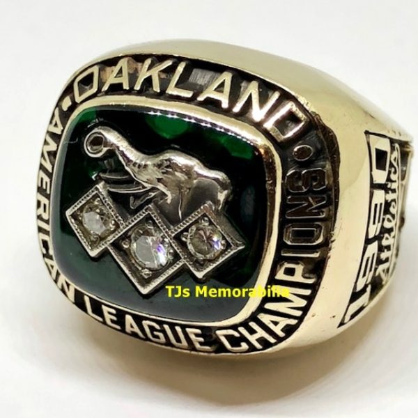 1990 OAKLAND A’S ATHLETICS AMERICAN LEAGUE CHAMPIONS CHAMPIONSHIP RING