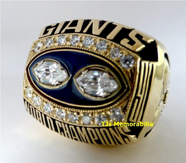 1990 NEW YORK GIANTS SUPER BOWL XXV CHAMPIONS CHAMPIONSHIP RING - Image 2