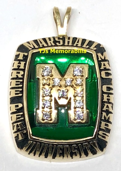 College Jewelry Marshall Thundering Herd Signet Style Ring