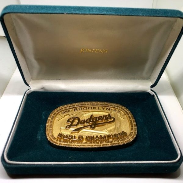 1955 BROOKLYN DODGERS LIMITED EDITION WORLD SERIES BELT BUCKLE NOT CHAMPIONSHIP RING
