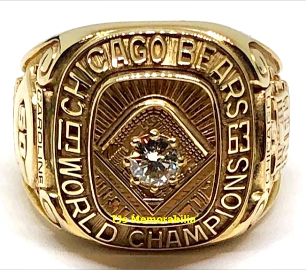 2 PCS Set 1963-1985 Chicago Bears World Series Championship rings 