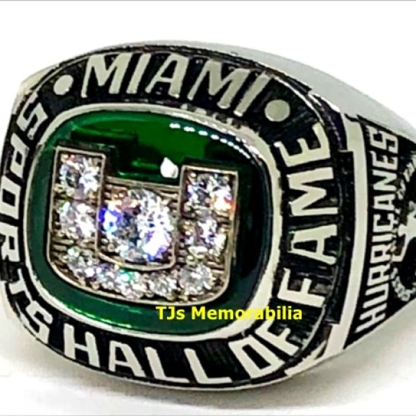 2003 UNIVERSITY OF MIAMI HURRICANES SPORTS HALL OF FAME CHAMPIONSHIP RING