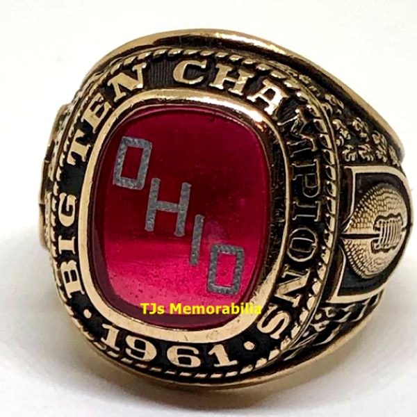 1961 OHIO STATE BUCKEYES FOOTBALL BIG TEN CHAMPIONSHIP RING
