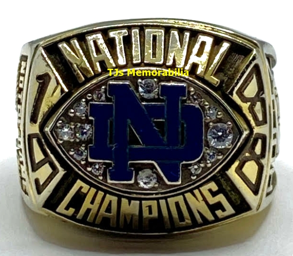 Custom Name 1988 Notre Dame Fighting Irish National Championship Ring 8-14Size 