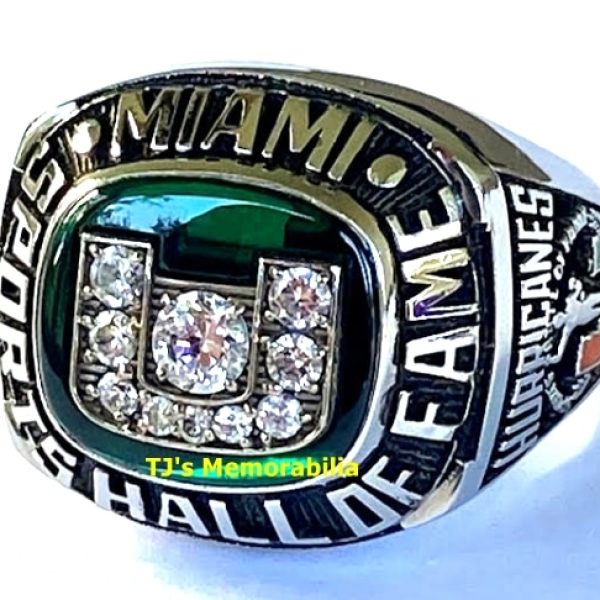 2004 UNIVERSITY OF MIAMI HURRICANES SPORTS HALL OF FAME CHAMPIONSHIP RING