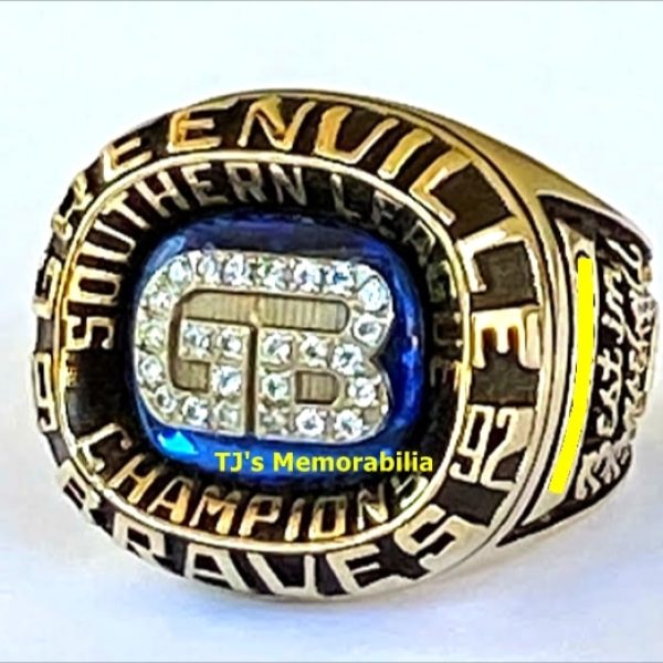 1992 GREENVILLE BRAVES SOUTHERN LEAGUE CHAMPIONSHIP RING