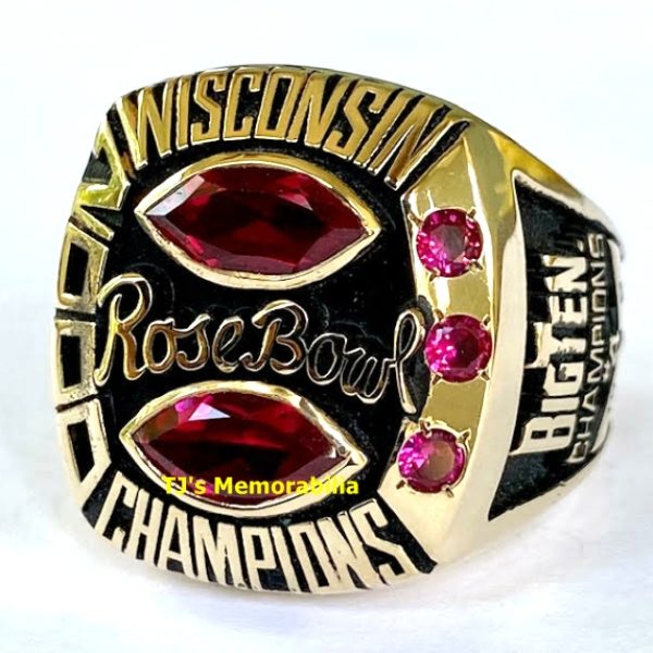2000 WISCONSIN BADGERS ROSE BOWL CHAMPIONSHIP RING