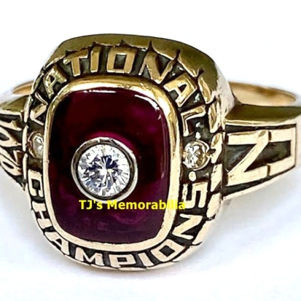 1971 NEBRASKA CORNHUSKERS FOOTBALL NATIONAL CHAMPIONSHIP RING