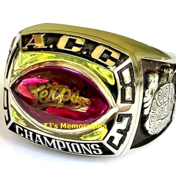1983 MARYLAND TERPS FOOTBALL ACC CHAMPIONSHIP RING