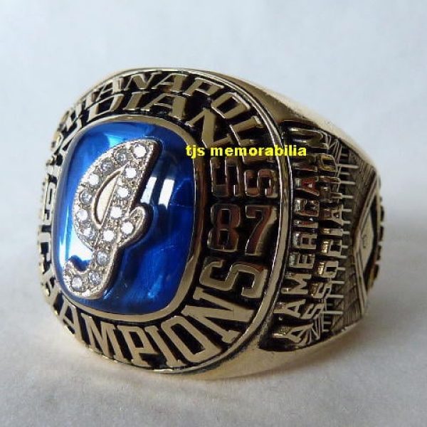 1987 INDIANAPOLIS INDIANS AMERICAN ASSOCIATION CHAMPIONSHIP RING