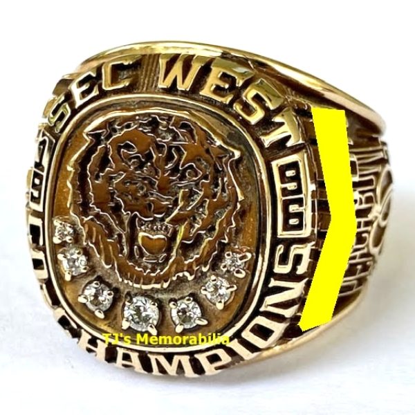 1996 LSU TIGERS FOOTBALL SEC WEST CO-CHAMPIONS CHAMPIONSHIP RING