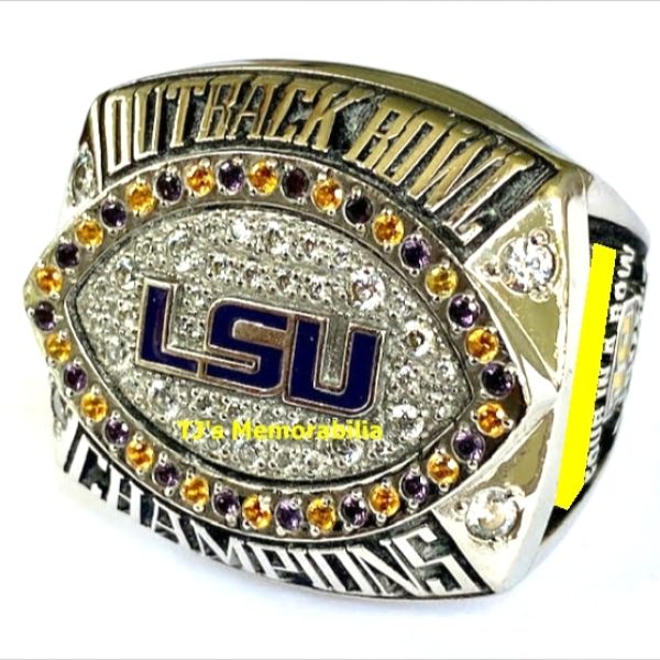 2014 LSU TIGERS FOOTBALL OUTBACK BOWL CHAMPIONSHIP RING