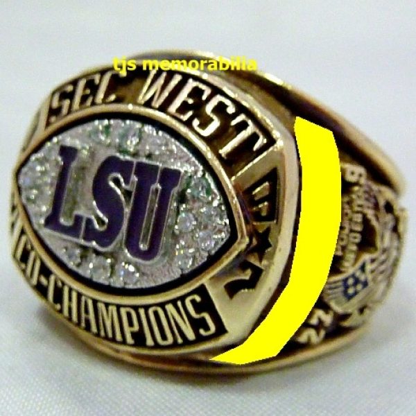 1997 LSU TIGERS FOOTBALL SEC WEST CO-CHAMPIONS CHAMPIONSHIP RING