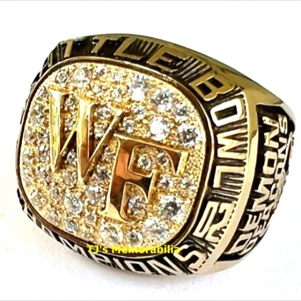 2002 WAKE FOREST DEMON DEACONS SEATTLE BOWL CHAMPIONS CHAMPIONSHIP RING