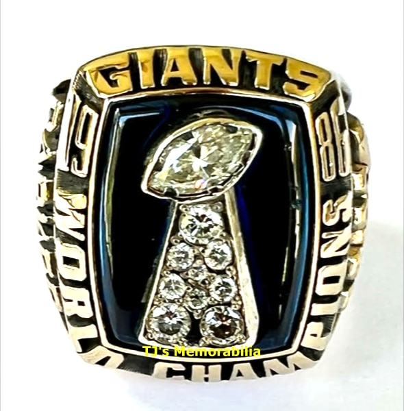 1986 NEW YORK GIANTS SUPER BOWL XXI CHAMPIONSHIP RING AND