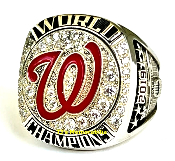 2019 Washington Nationals Men's Baseball World Series Championship Ring  Solid