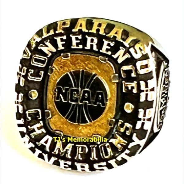 1995-1996 VALPARAISO BEACONS BASKETBALL MID CONTINENT CONFERENCE CHAMPIONSHIP RING
