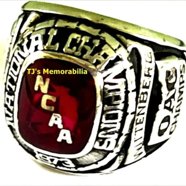 1973 WITTENBERG TIGERS NCAA FOOTBALL NATIONAL CHAMPIONSHIP RING