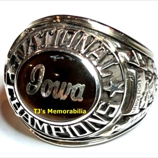 1982 IOWA HAWKEYES NCAA WRESTLING NATIONAL CHAMPIONSHIP RING