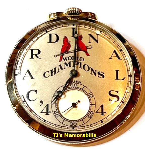 1944 ST LOUIS CARDINALS WORLD SERIES POCKET WATCH NOT RING - Buy and Sell  Championship Rings