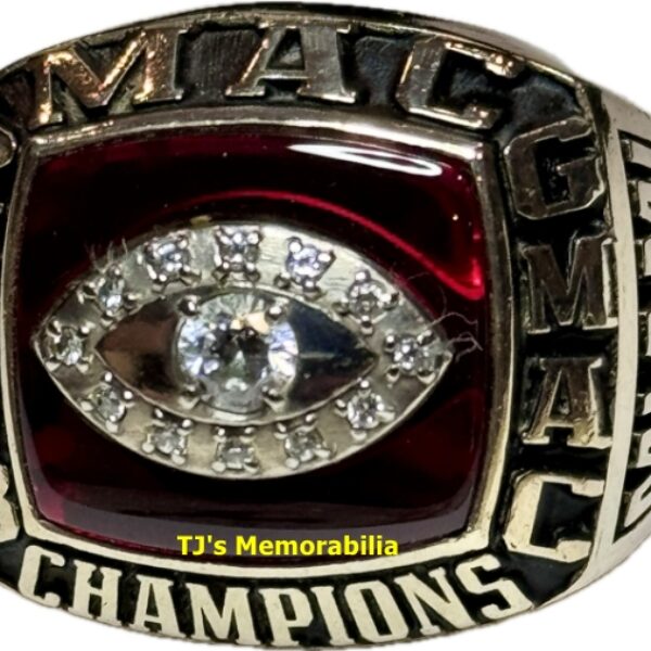 2003 MIAMI REDHAWKS MAC FOOTBALL CHAMPIONSHIP RING