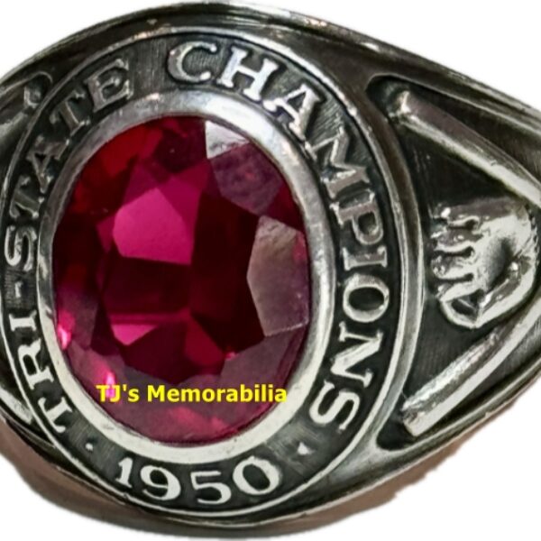 1950 ROCK HILL CHIEFS CUBS TRI STATE BASEBALL LEAGUE CHAMPIONSHIP RING
