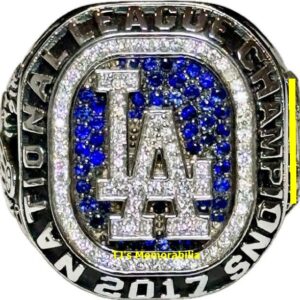 2017 LOS ANGELES DODGERS NATIONAL LEAGUE CHAMPIONSHIP RING & PRESENTATION BOX