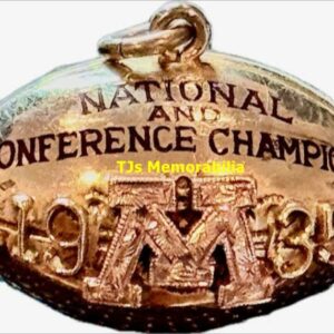 1935 MINNESOTA GOLDEN GOPHERS FOOTBALL BIG TEN & NATIONAL CHAMPIONSHIP PENDANT NOT RING