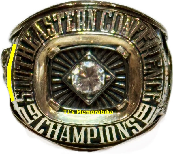 1981 GEORGIA BULLDOGS FOOTBALL SEC CHAMPIONSHIP RING