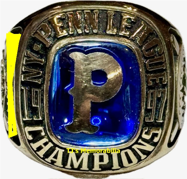 1997 PITTFIELD NEW YORK METS NY-PENN LEAGUE CHAMPIONSHIP RING