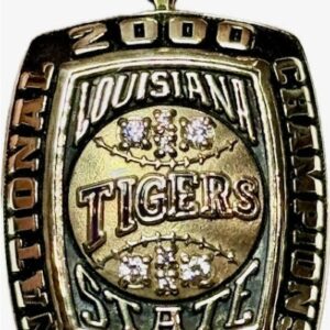 2000 LSU TIGERS WORLD SERIES NATIONAL CHAMPIONS CHAMPIONSHIP RING TOP PENDANT