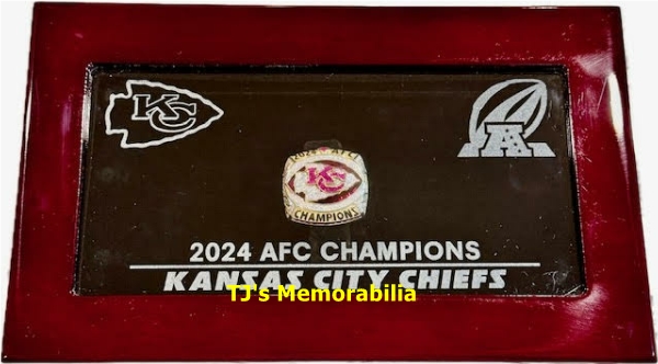 2024 KANSAS CITY CHIEFS AFC CHAMPIONSHIP RING & PRESENTATION BOX - Image 3