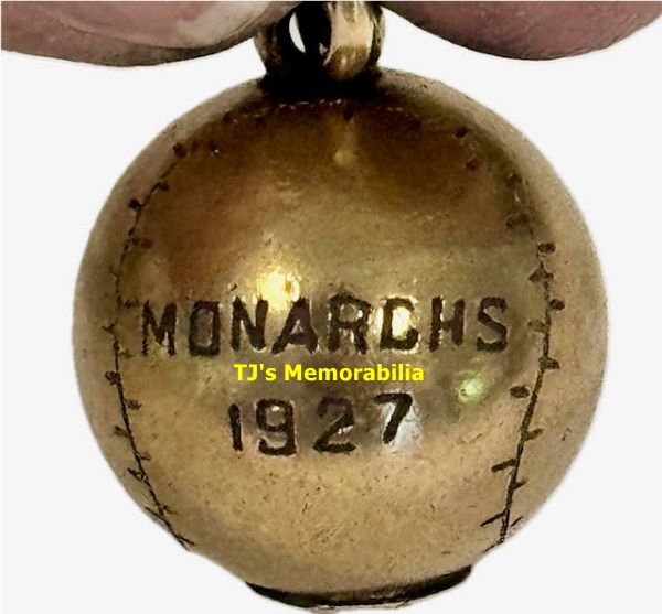 1927 KANSAS CITY MONARCHS NEGRO LEAGUES CHAMPIONSHIP STYLE CHARM NOT RING