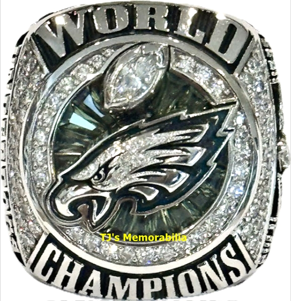 2017 PHILADELPHIA EAGLES LIMITED EDITION SUPER BOWL LII CHAMPIONSHIP RING & BOX