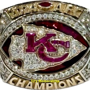 2024 KANSAS CITY CHIEFS AFC CHAMPIONSHIP RING & LIGHTED PRESENTATION BOX