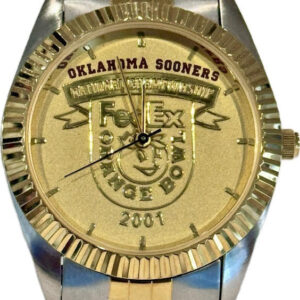 2000 OKLAHOMA SOONERS ORANGE BOWL & NATIONAL CHAMPIONSHIP WATCH NOT RING