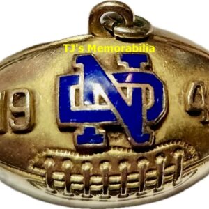 1943 NOTRE DAME FIGHTING IRISH FOOTBALL NATIONAL CHAMPIONSHIP CHARM / PENDANT NOT RING